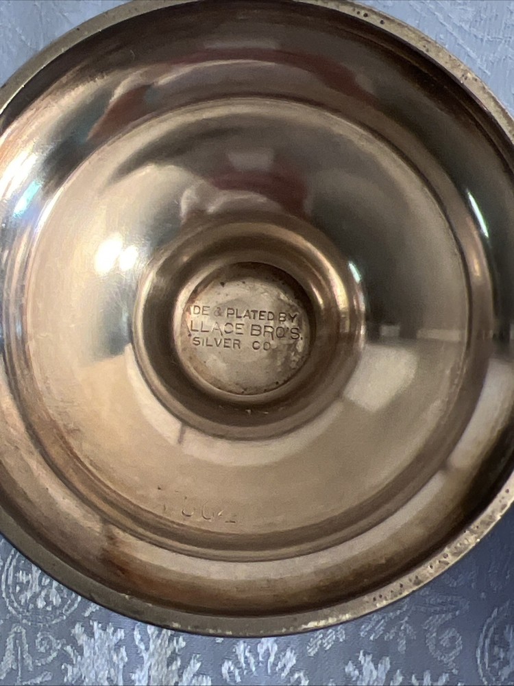 Antique Silver Plate Tea Set / Service By Wallace Bros Silver Co, Monogrammed