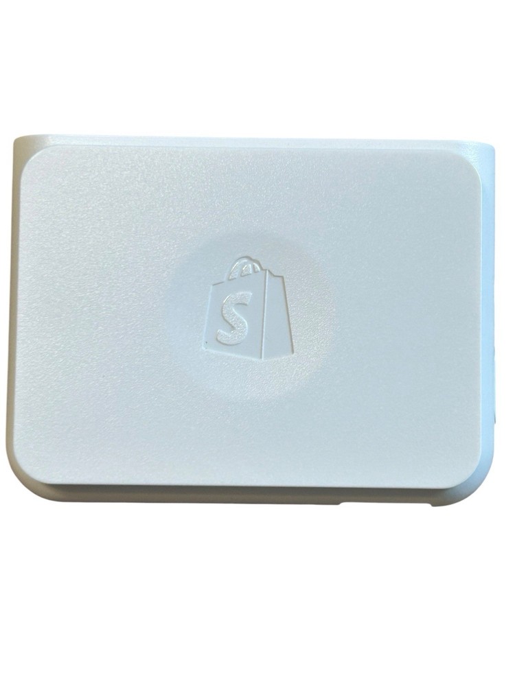 Shopify Chip & Swipe Card Reader POS Tested Powers On w/ Cord Case