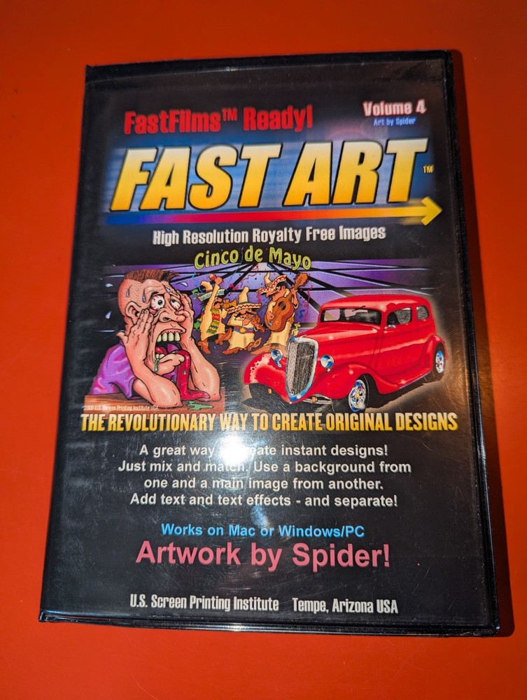 FastFilms Ready FAST ART Vol. 4 High Resolution Images for PC, Screen Printing