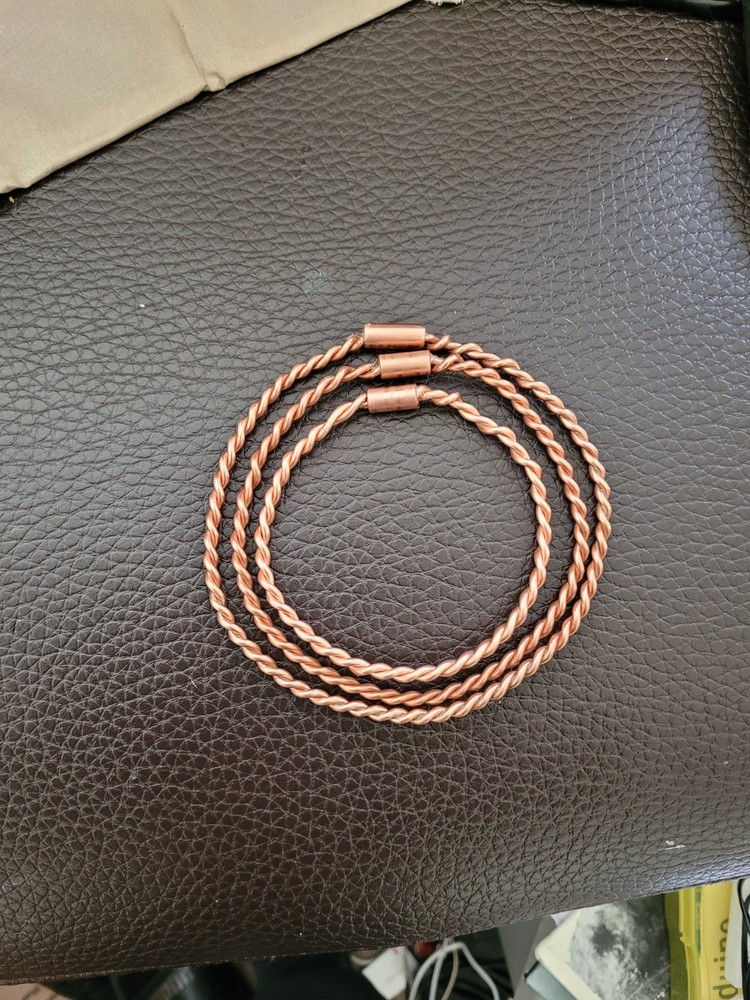 Set Of 3 Small Copper Tensor Rings