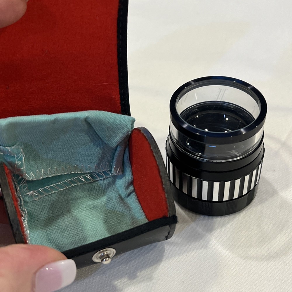 Bishop Graphics Peak 10X De-Luxe Measuring Eye Loupe Comparator with case.