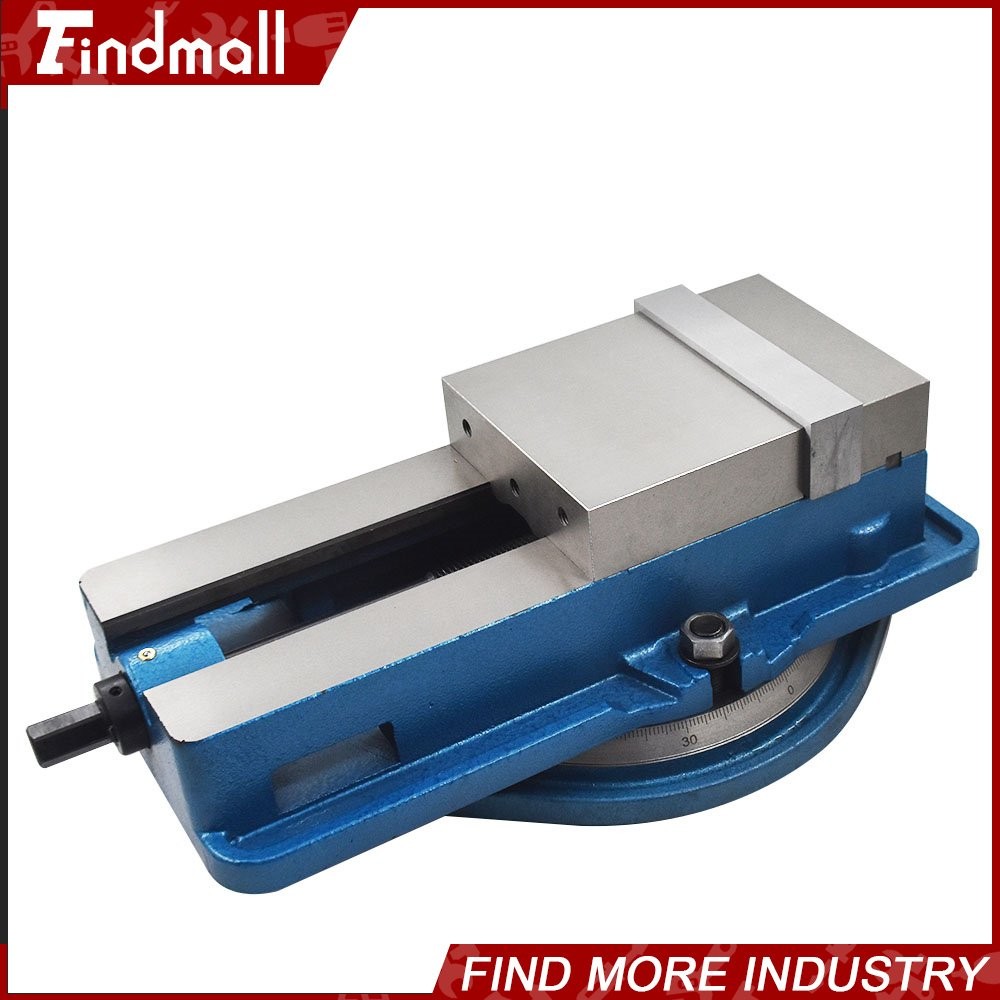 Findmall 6 Inch Milling Machine Vise Lockdown Bench Vise W/ 360° Swiveling Base
