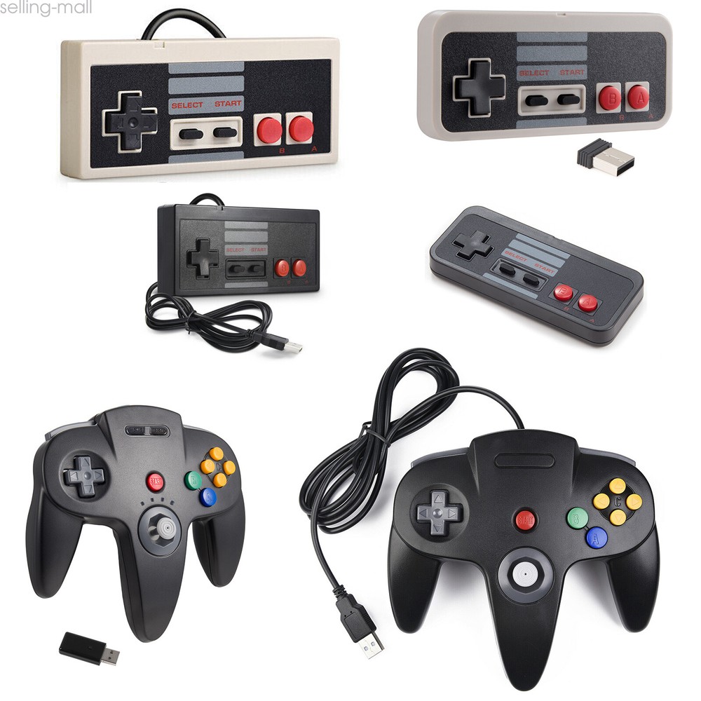 For PC Mac Raspberry Pi 3 Windows 7 10 Game USB N64 Controller + NES Controllers