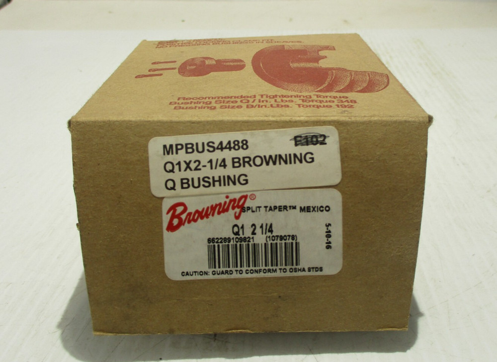 NEW BROWNING Q1X2-1/4 SPLIT TAPER LOCK BUSHING