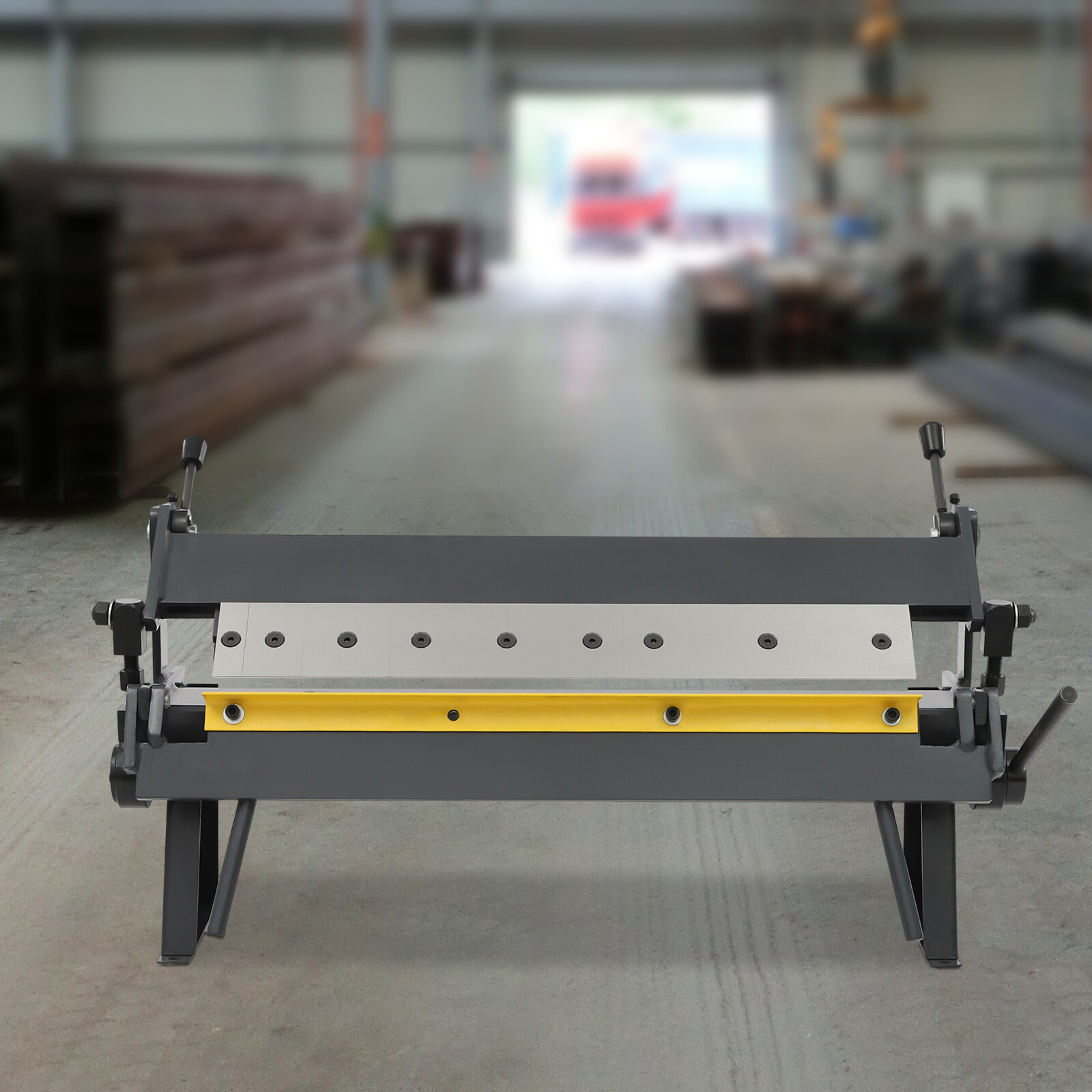 24" Pan and Box Brake Sheet Metal Pan and Box Metal Brake with Removable Fingers