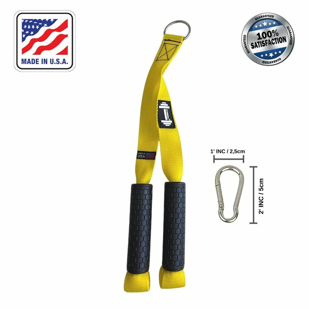 Gym Cable Attachments Handle Tricep Pressdown Machine Exercise