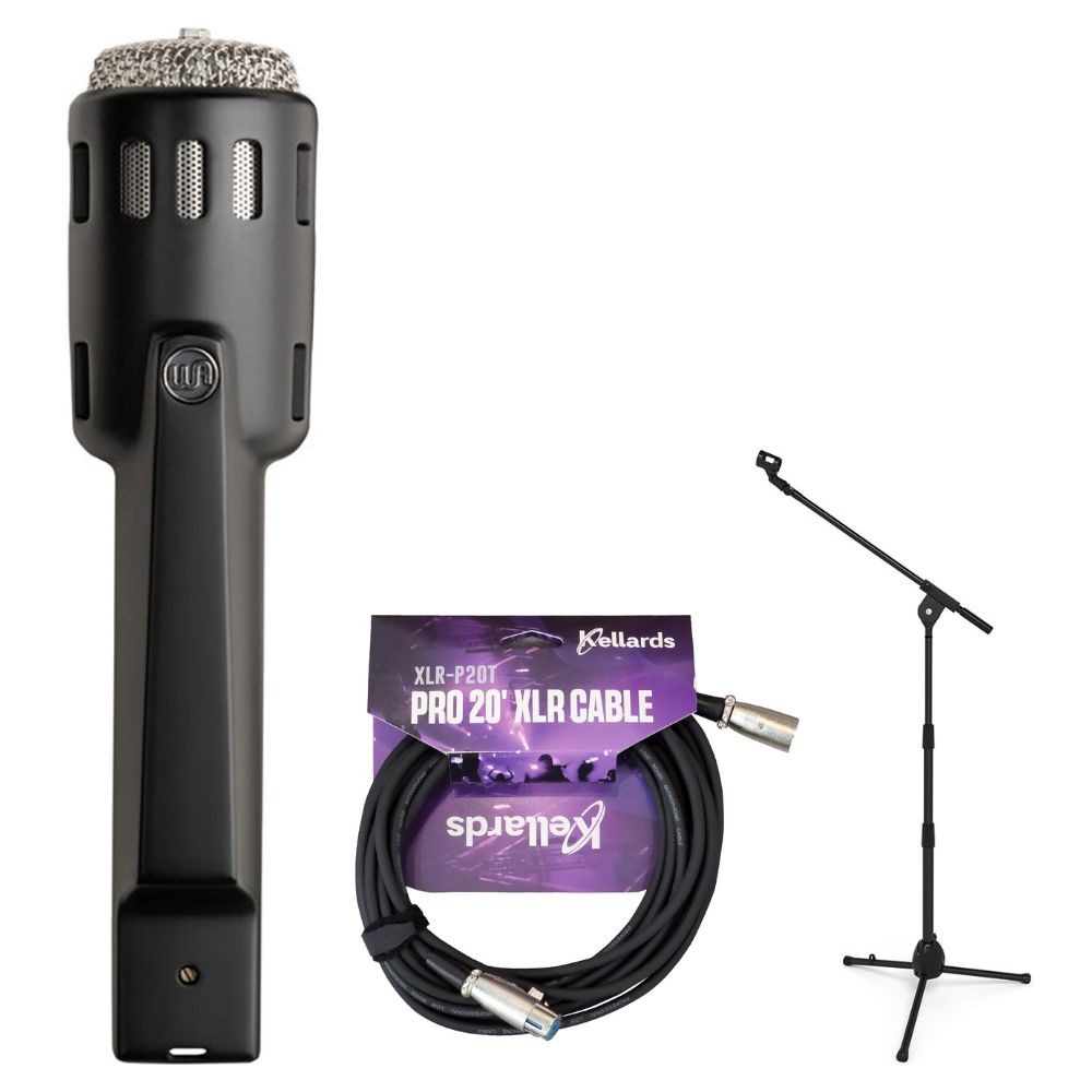 Warm Audio Retro 64 Dynamic Mic Bundle w/ Boom Stand & 20ft XLR Cable