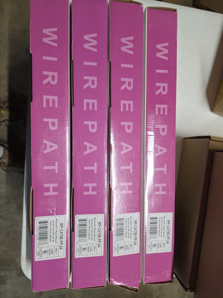 Wirepath 24 Port Cat5e Rack Mount Patch Panel WP-PP24-RM