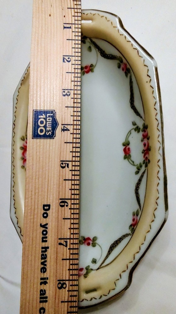 Vintage Nippon Hand Painted Celery Dish