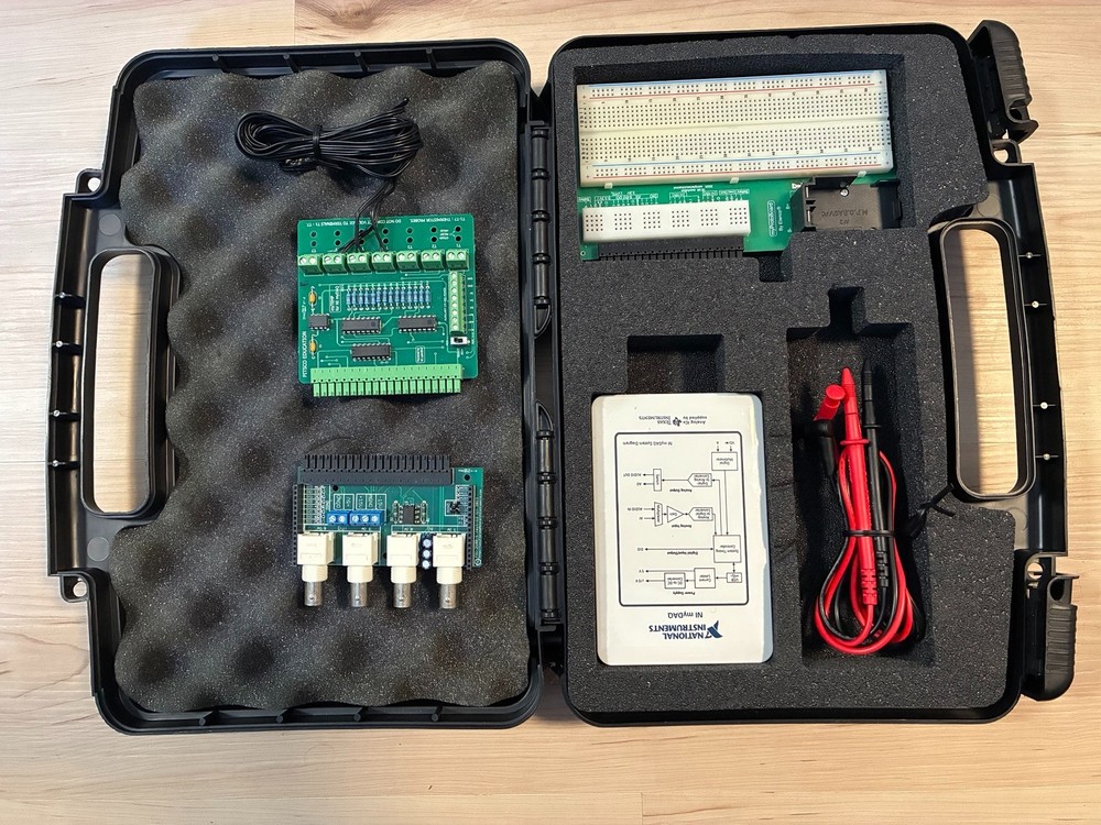 NI National Instruments USB myDAQ Kit + Probes + Temp Module + Protoboard