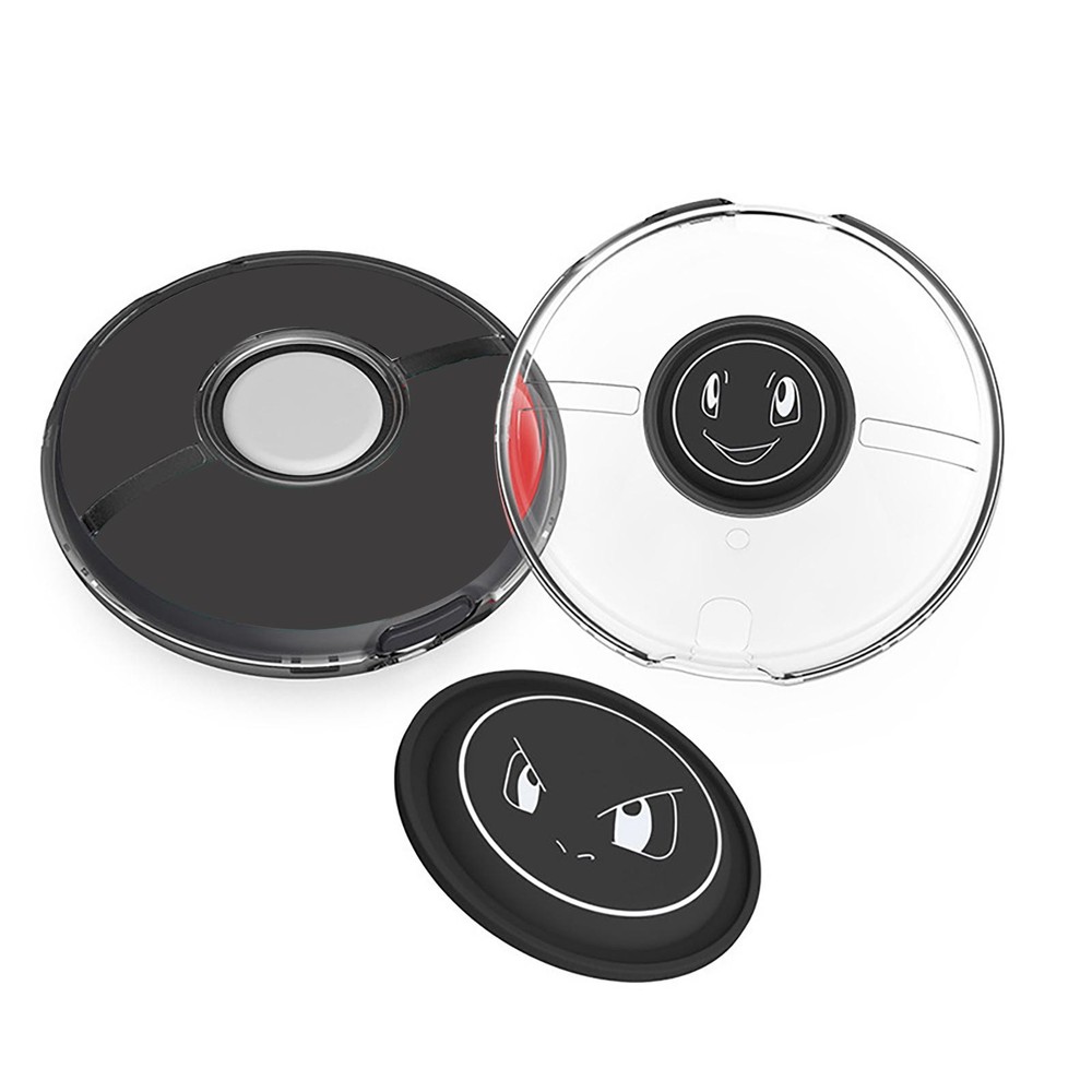 Transparent Protective Case+4 Adhesive Pads+Hand Strap for Pokémon GO Plus+ E