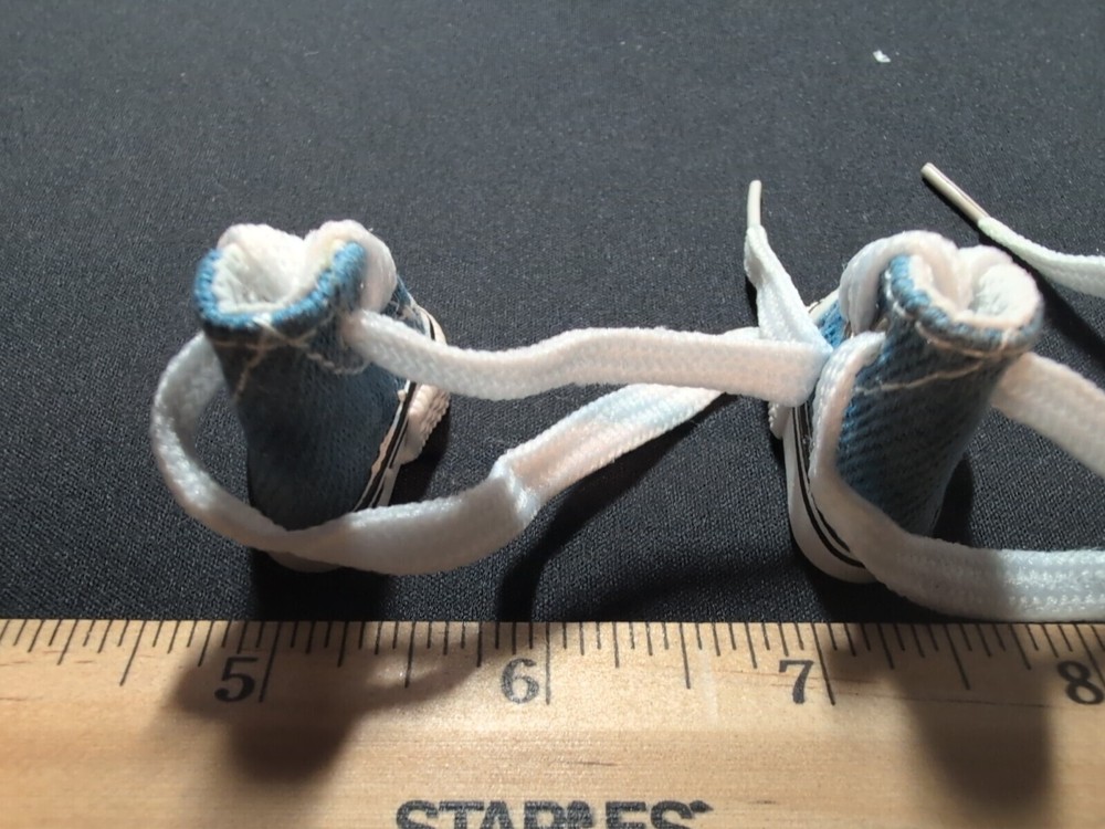Miniature Converse Hightops Sneakers Blue Cool