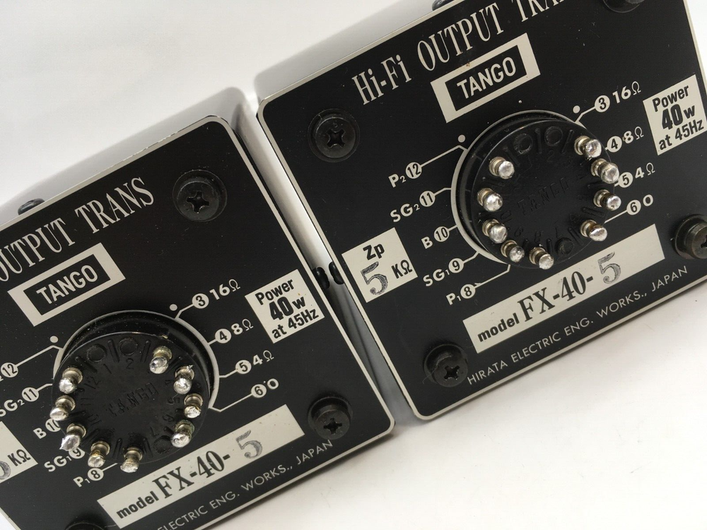 TANGO FX-40-5 Pair Output Transformers for Vacuum Tube Amplifiers WalkingTested