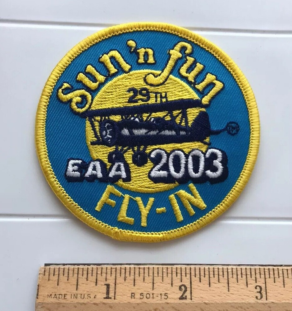 EAA Experimental Aviation Association 2003 Sun 'n Fun Fly-In Embroidered Patch
