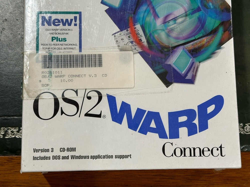 IBM OS/2 Warp Connect Version 3 CD-Rom Vintage Computer Software *New & Sealed*