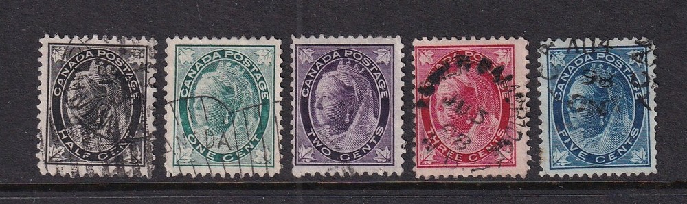 Canada Used Stamps Sc#66-70