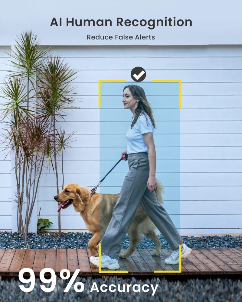 ieGeek Security Camera System 4 Pcs Wireless Outdoor 2K 3MP, Battery Powered