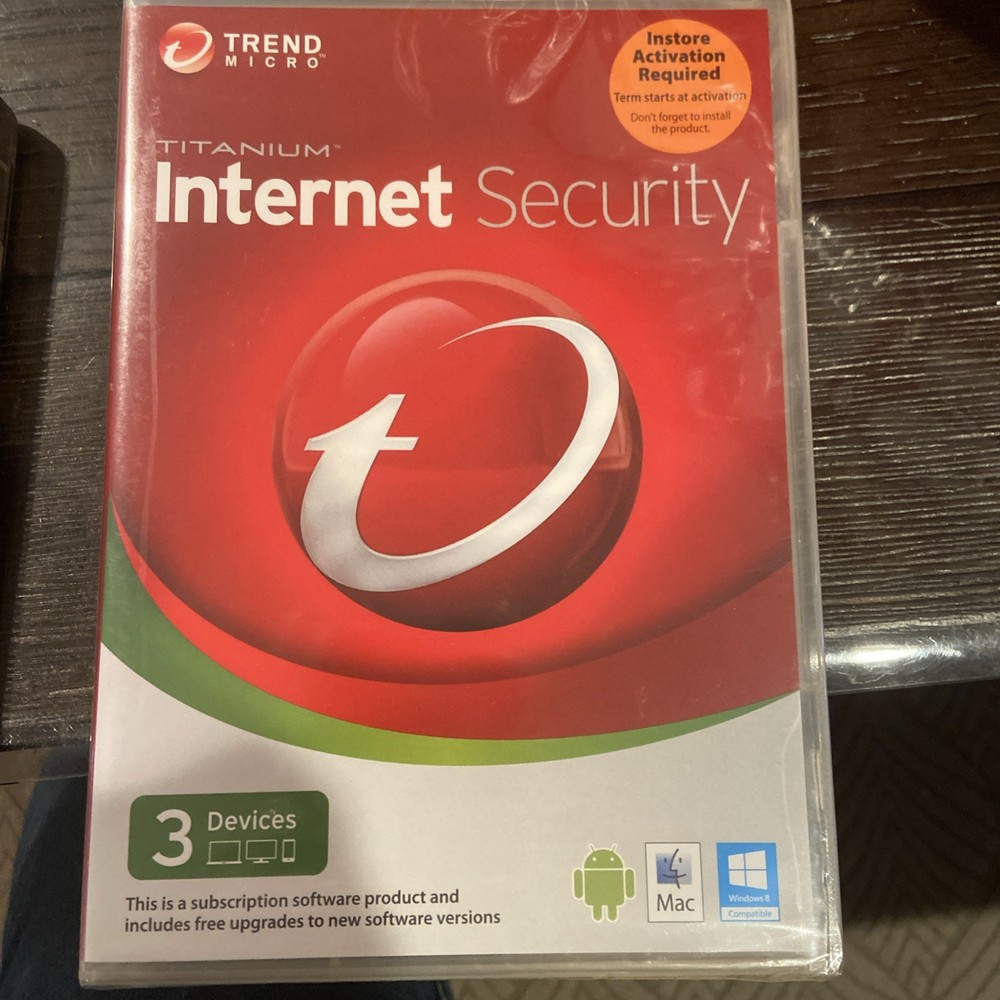 Trend Micro Titanium Internet Security 3 Devices Apple Windows Android 2013-NEW
