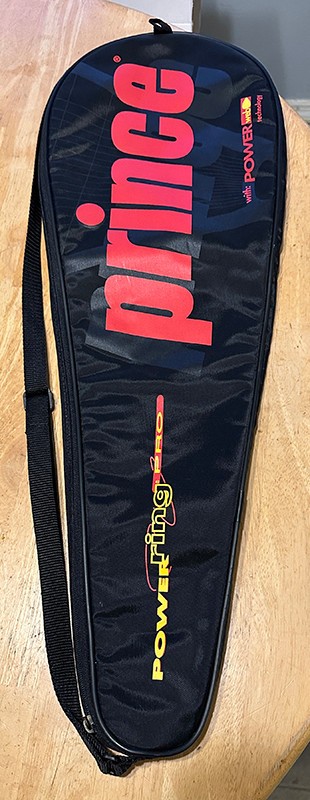 Prince Power Ring Pro Squash Racket Carrying Case with shoulder strap