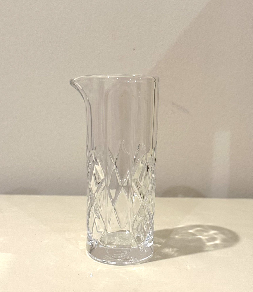 Small Final Touch Crystal Cocktail Mixing Glass - Jigger