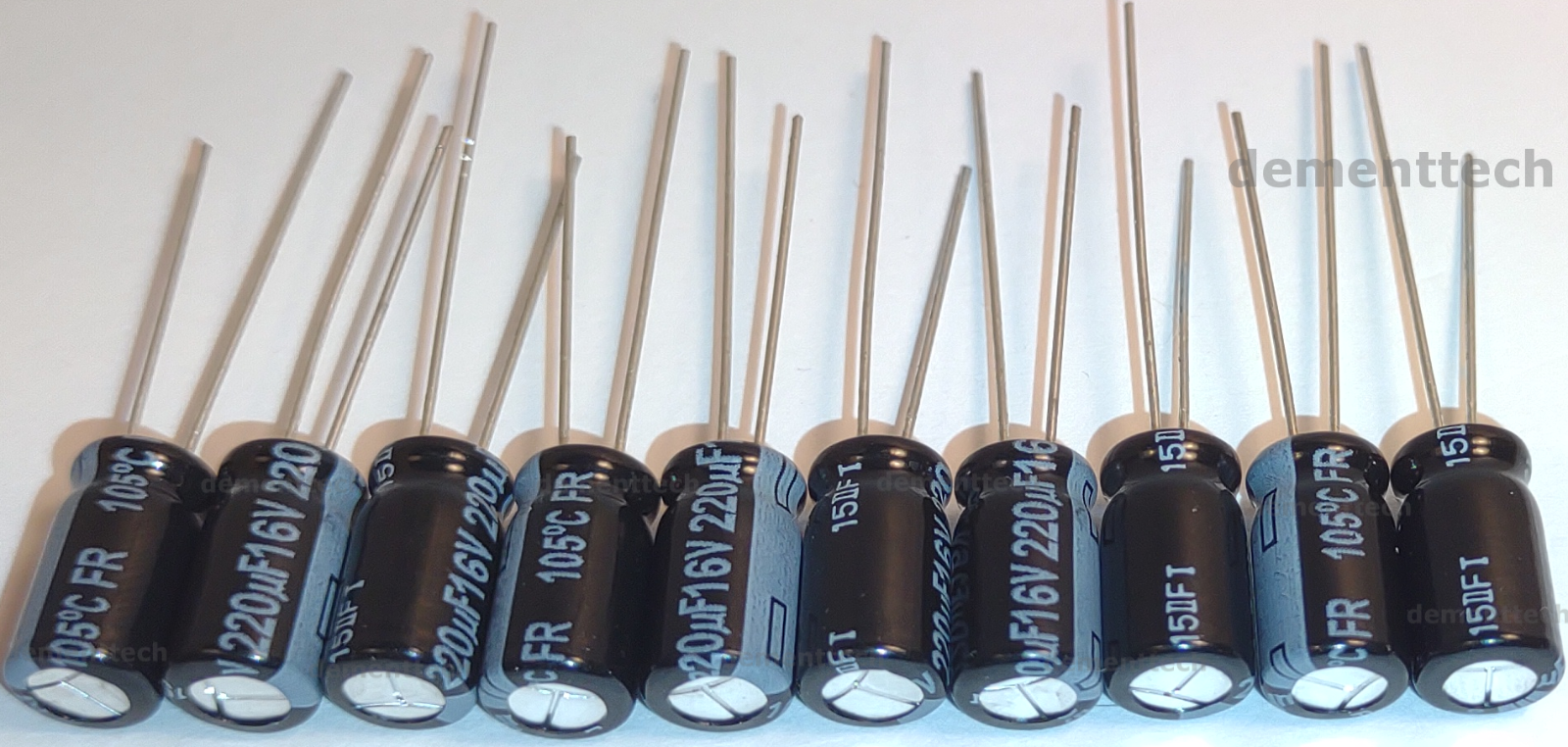 10x 220uF 16v Panasonic FR 105C Low-ESR Impedance radial Capacitors caps 6.3mm