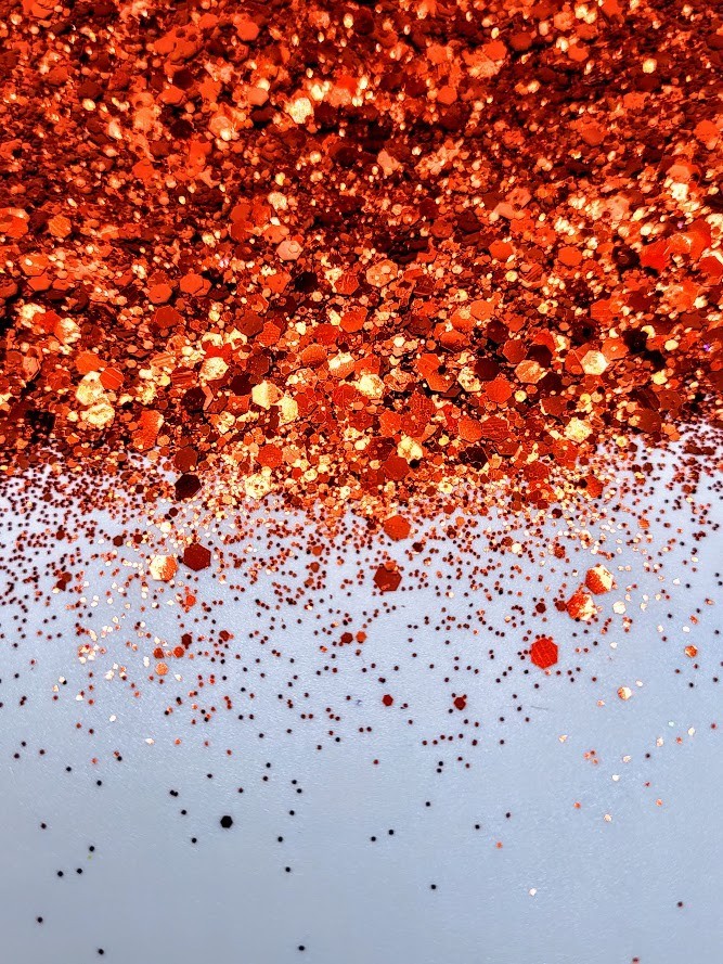 Metallic Chunky Orange Glitter - Gabrielle 3 oz.