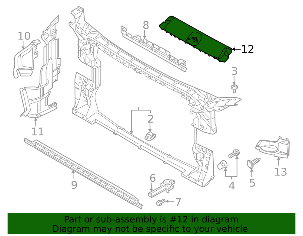 Genuine Audi Sight Shield 8W6-807-081-B