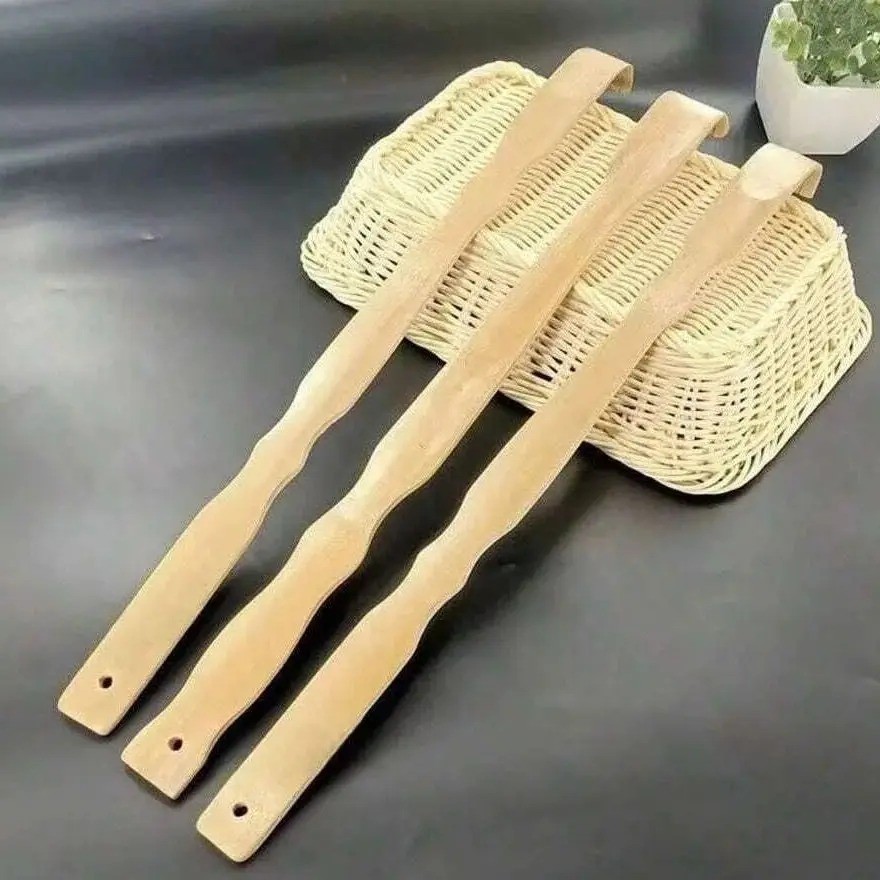 3pcs Long Handle Back Scratcher Natural Bamboo Pick Itch Relief Handcraft Tools