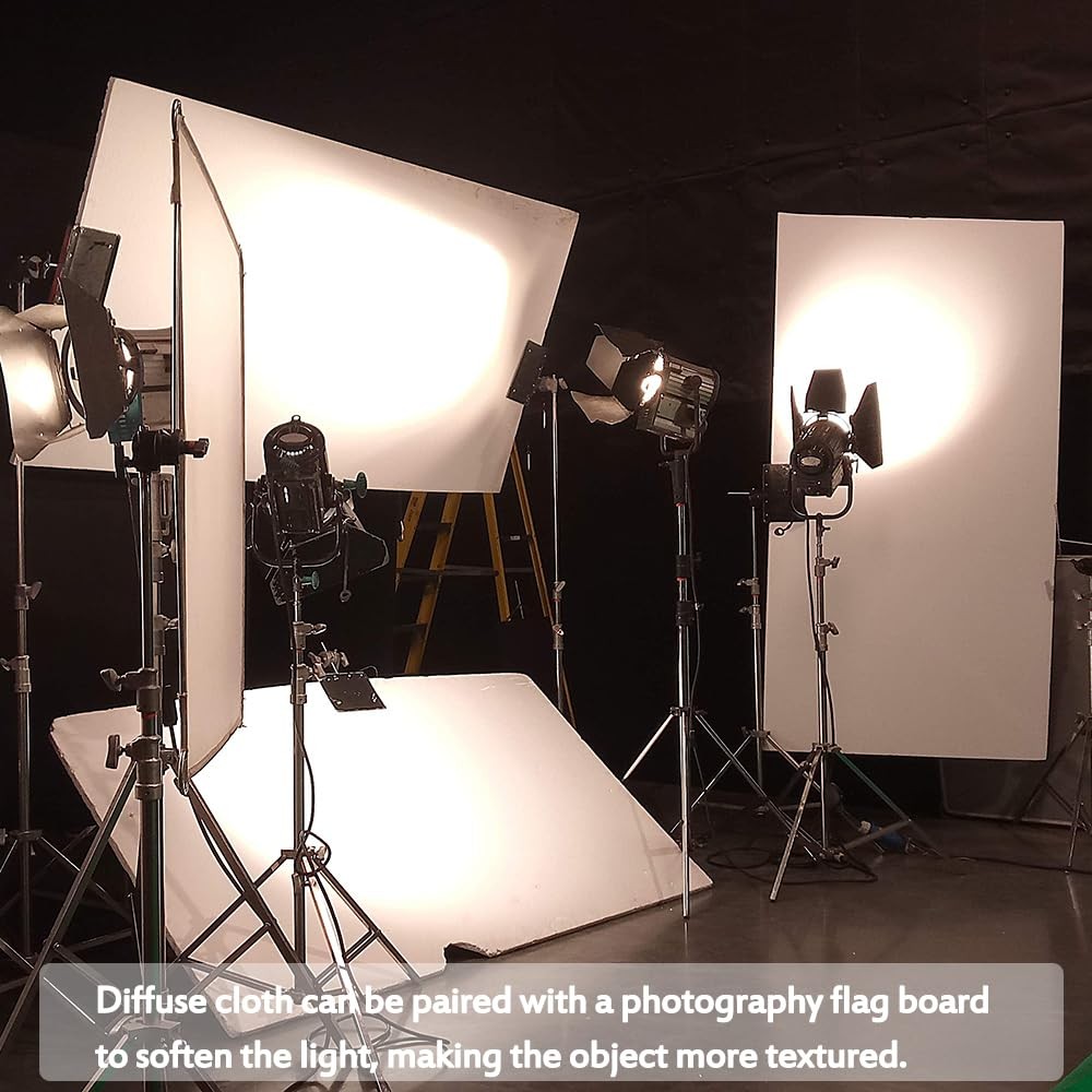 Photography Diffuser Fabric 78.7x59 Light Softbox Grid Cloth Panel