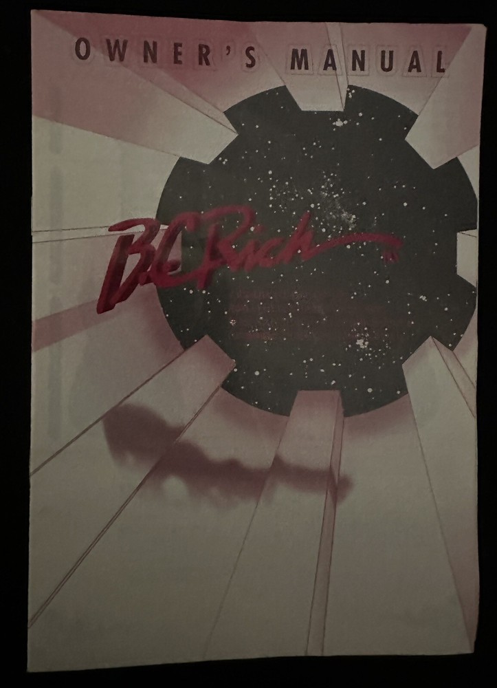 B.C. Rich owners manual