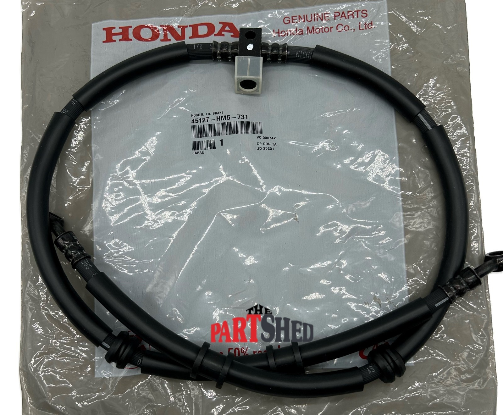 1995-1998 Honda TRX300 FW FourTrax Front Brake Hose 45127-HM5-731 OEM Brake Line