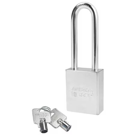 American Lock A7202 Padlock, Keyed Different, Long Shackle, Rectangular Steel