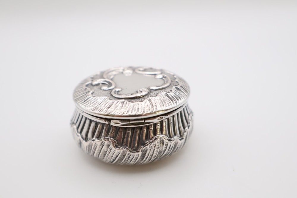 Vintage Continental Silver Compact Pot