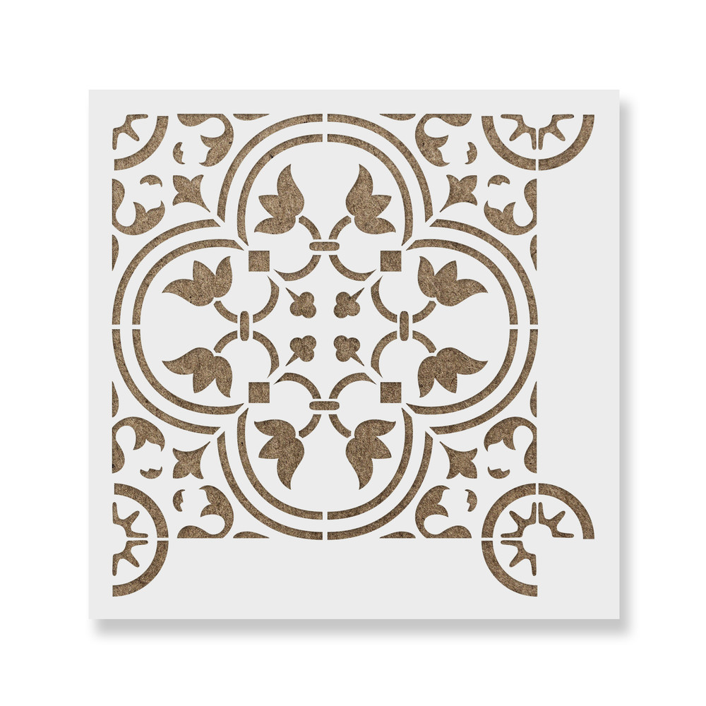 Rosario Tile Stencil - Durable & Reusable Mylar Stencils