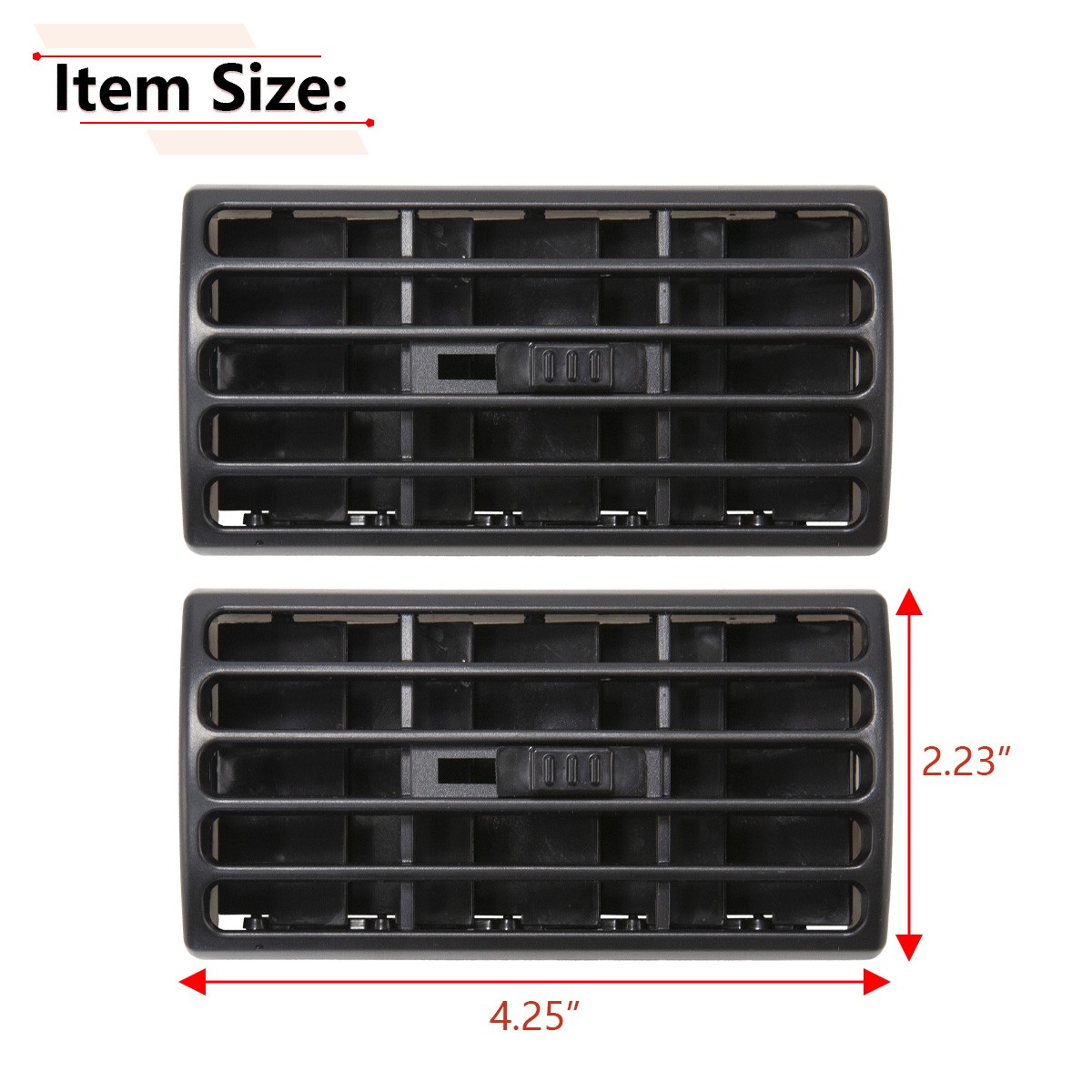 2Pcs Dash AC Air Vent Heater For 96-18 Express Van Savanna Van 94-97 S10 Sonoma