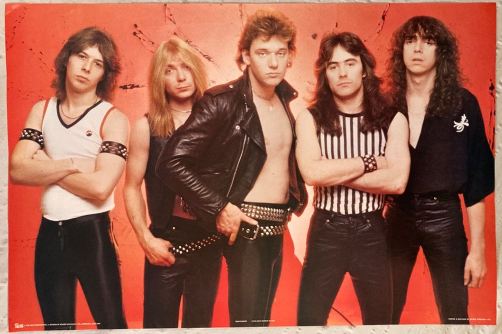 Iron Maiden 1980 Poster Paul Di’Anno Pace Scotland New Condition R