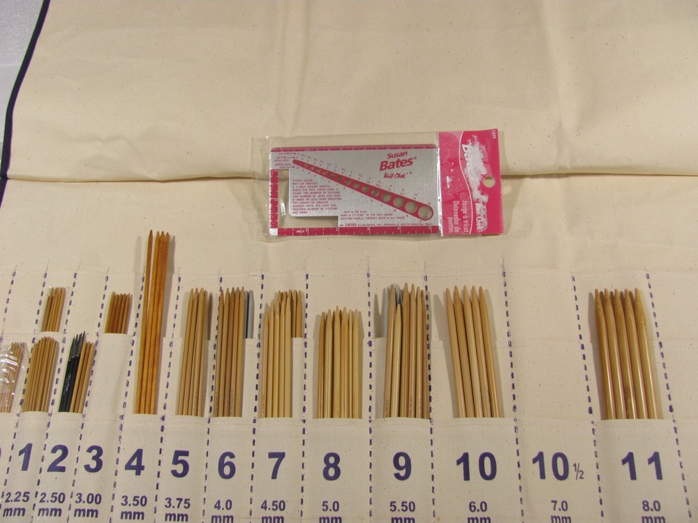 Doublepoints By Circular Solution Heavy Duty Canvas Carry/Hang Case w/Needles