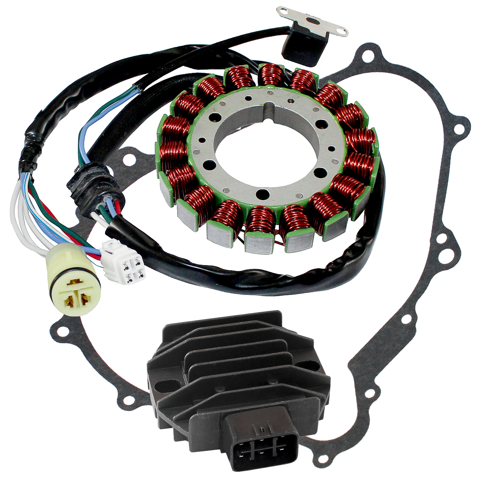 Stator & Regulator Rectifier for Yamaha YFM400 Kodiak 400 2000-2006 W/Gasket