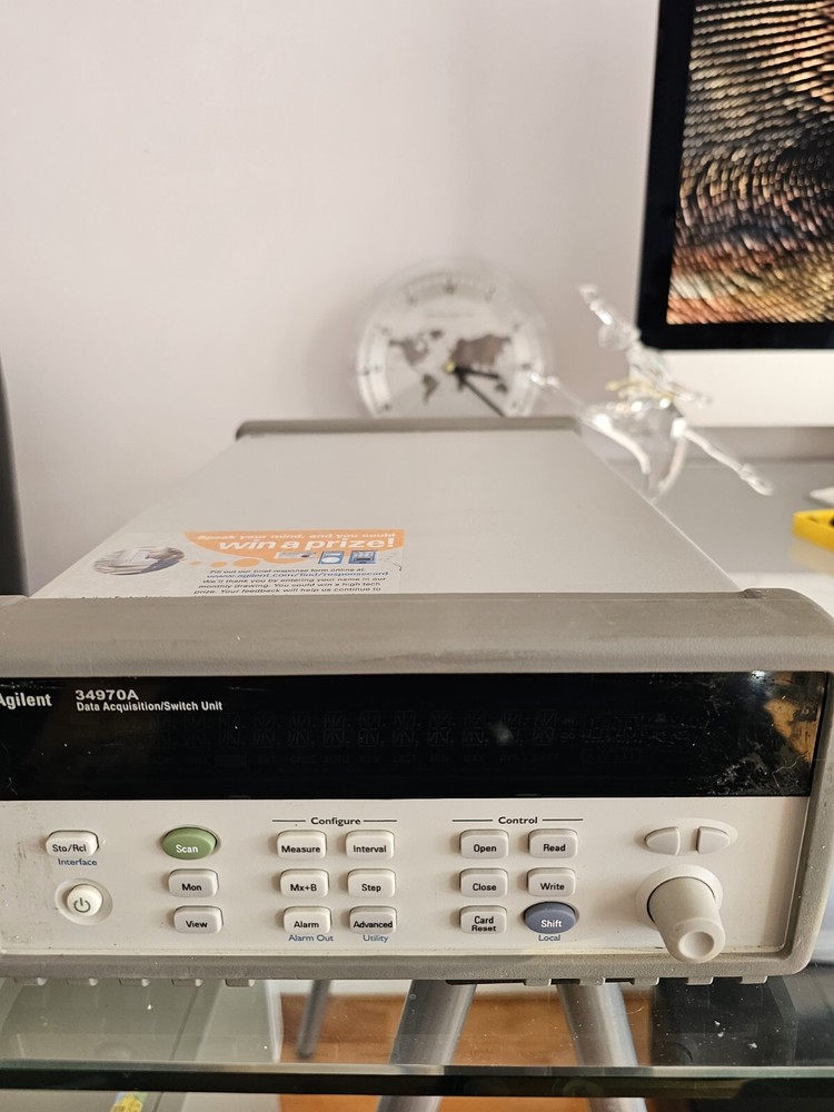 HP Hewlett Packard 34970A Data Acquisition Switch Unit without  internal DMM