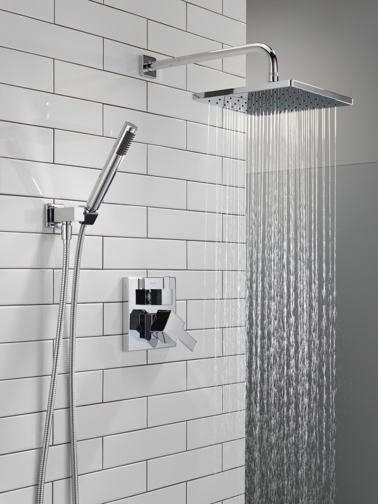 Delta 342701 Modern Square Non Shared Function Shower System - Bronze