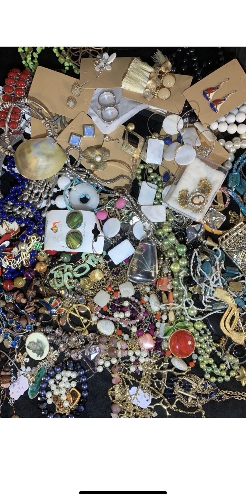 6+ Lbs. POUNDS Unsearched Huge Lot Jewelry Vtg-Now Junk Art Craft Treasure Hunt