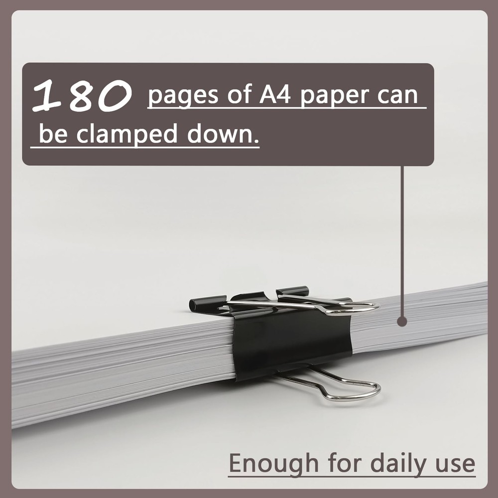DSTELIN Extra Large Binder Clips, 2-Inch, 15 Pack (51mm Width) -