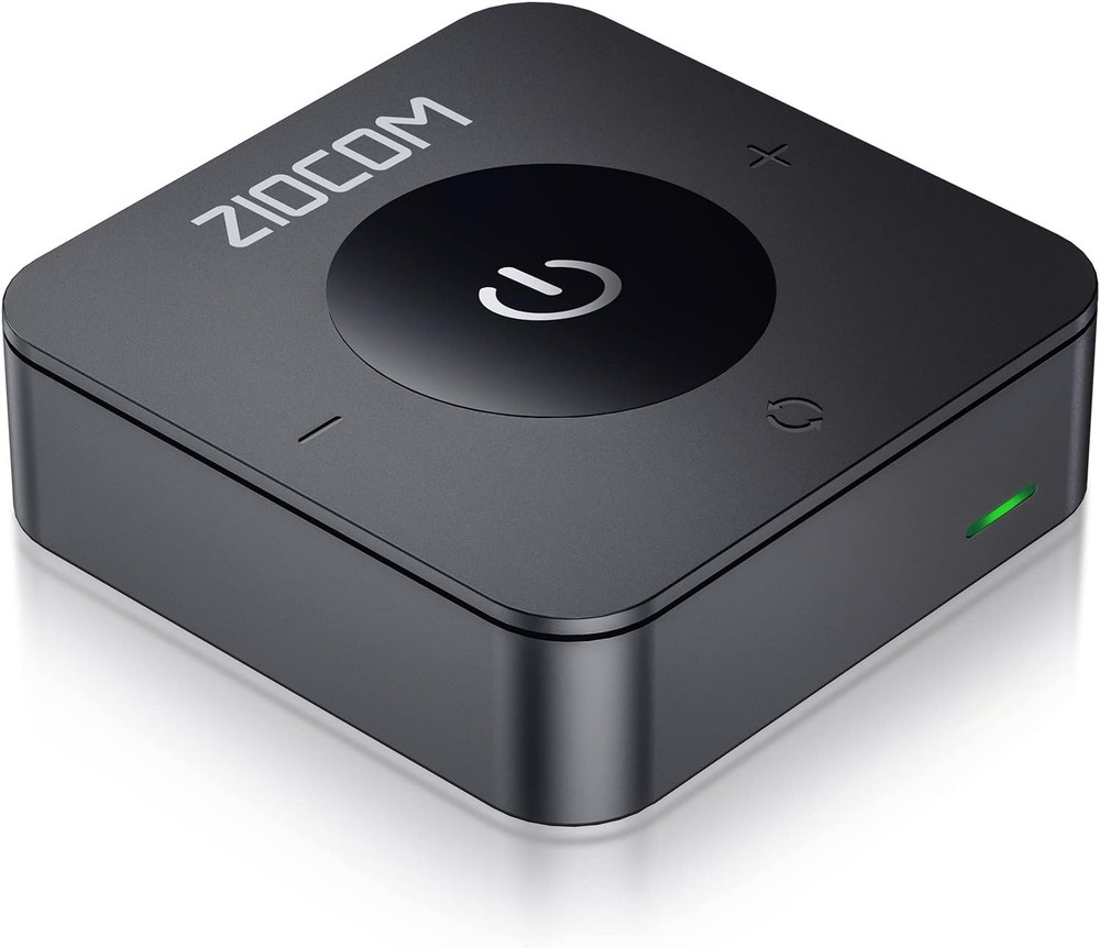 ZIOCOM Bluetooth Transmitter for TV PC Stereo Optical 3.5mm RCA Dual Link 2 Dev