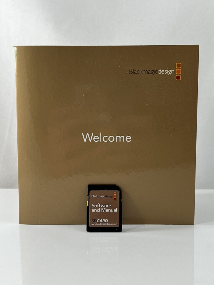 Blackmagic Design Software and Manual SD Card 4GB