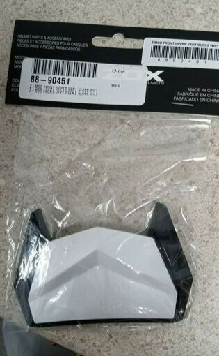 ZOX Z-MOD FRONT UPPER VENT GLOSS WHITE