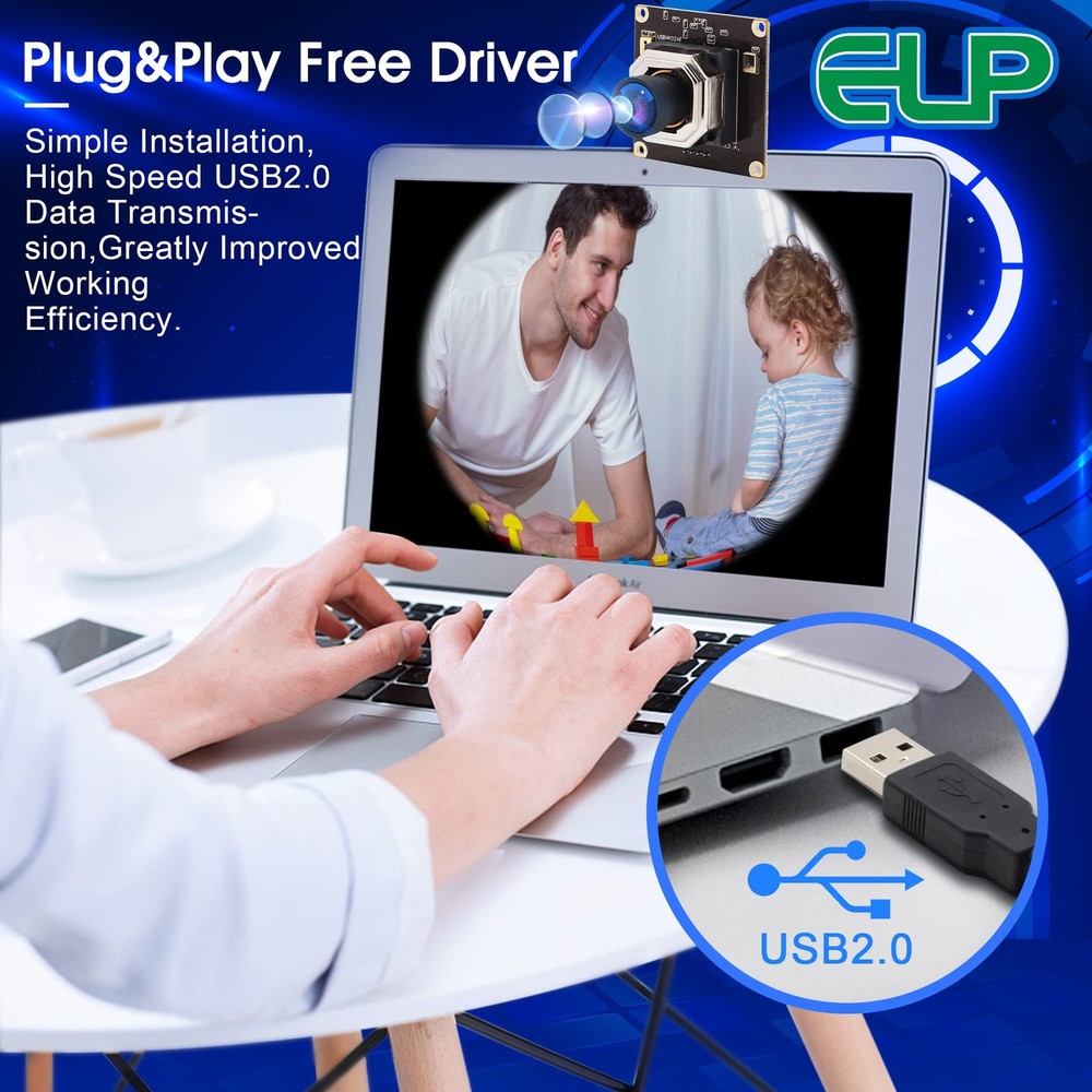 4K USB Module Autofocus w/Microphone Computer Mini USB2.0 Webcam Board 8mp In...