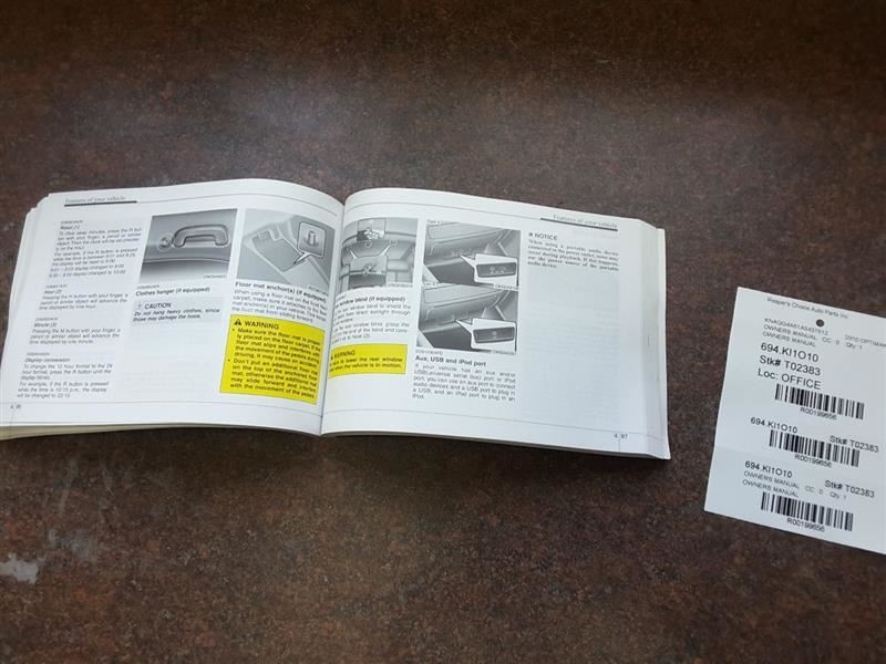 OPTIMAKIA 2010 Owners Manual 199656