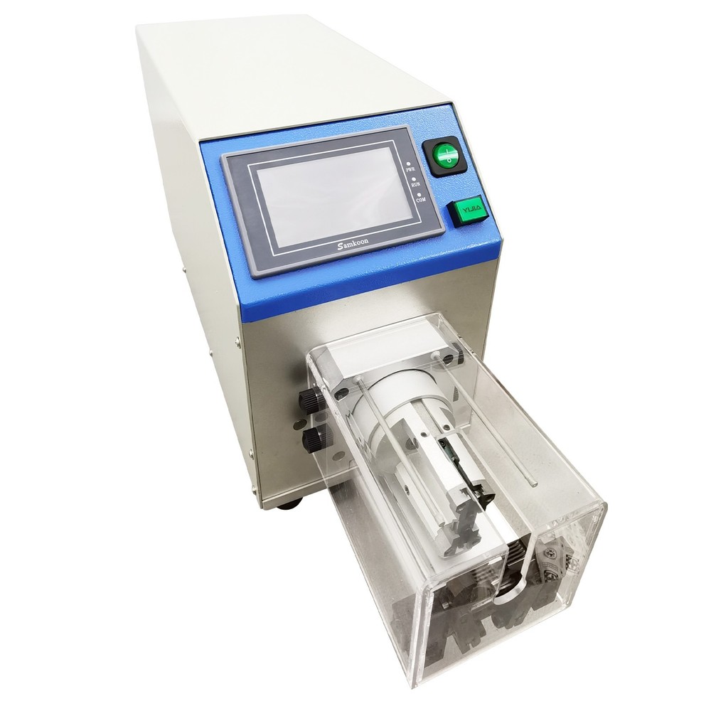 110V Semi-AutoCoaxial Wire Stripping Machine 9-Layer Rotary Cable Stripper