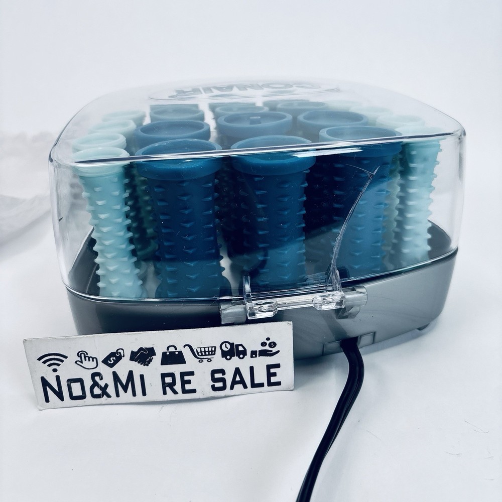 Conair Compact Multi-Size Hot Rollers, Blue
