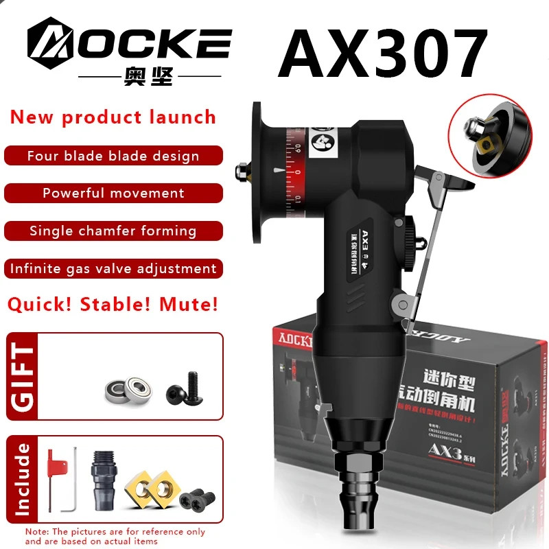 Pneumatic Chamfering Tool Air Mini Grinder Deburring Beveling Trimming Machine